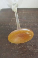 Bri’oni Brioni Fine Hand Made Martini Glass Clear Amber 11″