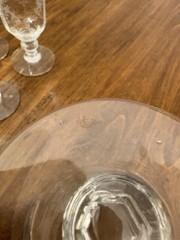 Heisley Glass Orchid Juice Tumblers Set of 5