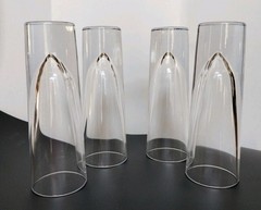 Leonardo Gelli Grappa Italian Weighted Heavy Bottom Highball Glassesb7″ Set Of 4