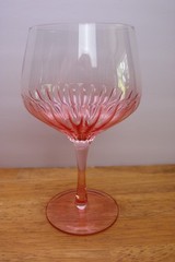 Nicole Miller Wine Glass (es) Blush All Pink Balloon Shape
