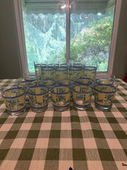 Pfaltzgraff Summer Breeze Old Fashioned Glassware Tumblers, Set of 20