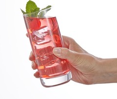6pc Faye 13oz Tall Highball Glasses – Dishwasher Safe for Effortless Enjoyment