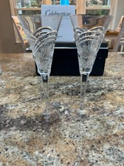 Waterford Crystal Celebration Toasting Flutes 3rd Edition «Dreams» Stunning