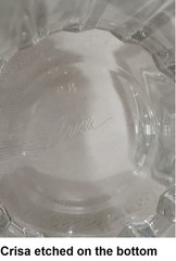 Vintage Crisa Glass 10oz Tumblers Set of 3 Libbey Clear Ribbed Glasses Barware