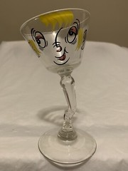 Beau Brummel Mid Century Modern Vintage Gay Fad Tipsy Tini Cocktail Glass