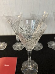 5 Wine Glasses Model Elbeuf Crystal From BACCARAT (Price Per Unit)