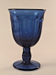 Noritake Crystal Colonial Dark Blue Cobalt Glass PROVINCIAL 5-5/8″ Water Goblet