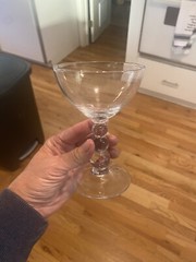 Bryce Aristocrat Clear (5) Sherbet or Champagne Glasses, 5 1/4″