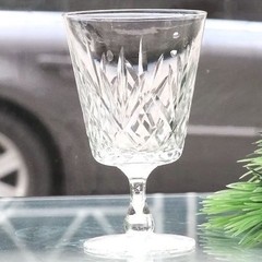 OBAN by Edinburgh WINE GLASS 4″ tall NEW NEVER SOLD made in Scotland