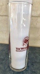 Vintage Renaissance Center Westin Hotel, Detroit Michigan, 7 inch Souvenir Glass