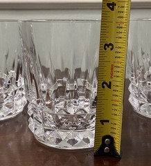 3 Vtg Cristal D’Arques Tuilleries Villandry 3 1/2” Old Fashioned Glasses France