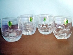 Waterford Mixology Mixed Pattern Clear Crystal SET/4 Tumblers DOF Glasses New