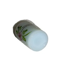 Clambroth opalescent Souvenir of Springfield, Illinois Hand painted Violets