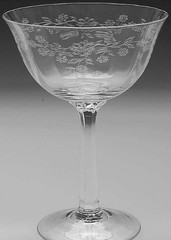 Lenox Crystal Castle Garden Champagne Sherbet Dessert Glasses Vintage 5 1/2″