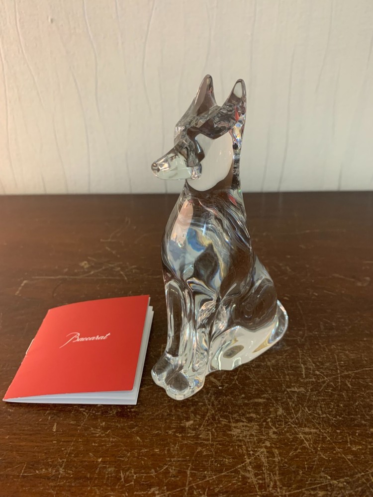 Egyptian Sitting Dog In Baccarat Crystal