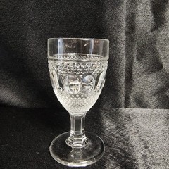 1914 EAPG Indiana Glass Co No 30 (OMN) Cordial Glass Set of 2 AKA Dew & Raindrop
