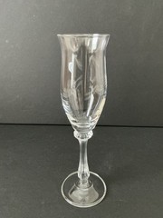 Set Of 4 Vintage Mikasa Ardmore Crystal Champagne Flutes Glasses 8 3/8”