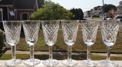 6 WATERFORD ALANA 5 1/8″ SHERRY GLASSES STEMS