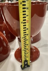 Set Of 4 FITZ AND FLOYD, INC @MCMLXXVII FA Terra-Cotta Goblets