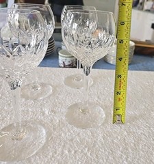 Set 4 Stuart Crystal MANHATTAN SHERRY Wine Goblet Glasses Signed Made in England