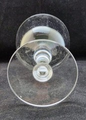 Glastonbury-Lotus L17 (333) Blown Glass Clear Bulbous Stem LIQUOR COCKTAIL GLASS
