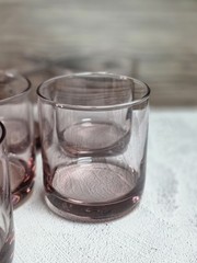 Libbey Metropolitan Plum Old Fashion Rocks Glasses Set Of 7 Lowball Barware