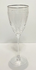 Lenox Vintage Jewel Platinum Signature Wine Crystal Glass 8 3/4″ 10 oz Germany