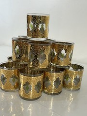 Rare MCM | SET OF 4 | Culver 22-Karat Gold Glasses Valencia pattern 5 oz – SD