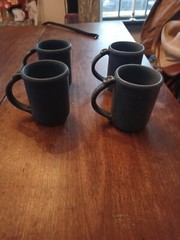 Bennington Potters- set of 4 coffee mugs
