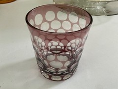 Purple Optic Polka Dot Tumbler 4”