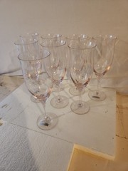 40 Year Old NOS Noritake ROYAL PIERPONT PINK Ice Tea Glasses Set Of 8 Never Used