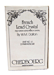 WM Dalton French Lead Crystal Cherbourg Parfait/Sour #4 Glasses Lot of 13 M5019