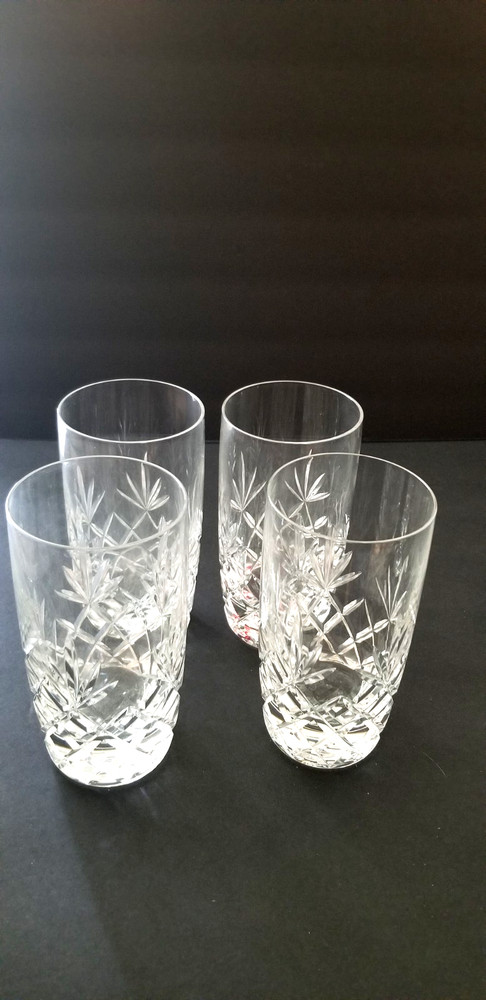 Lenox Crystal Charleston 12 oz Highball Tumblers Set of 4 LB6