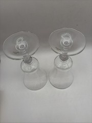 2 Vintage Mikasa Crystal/Lead-Crystal Water/ Ice Tea Goblets 10 Oz, 8 1/8” Tall