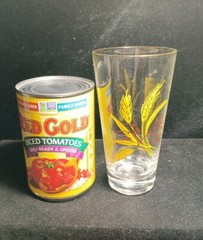 11 Yellow Wheat Highball Tumbler Glasses Autumn Harvest Glassware 5.5″H 12oz