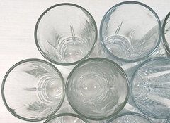 10 Libbey Squire Cooler Glasses Set Clear Vertical Cut Drink Tumbler Barware Lot