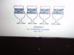 Set of 4 Dansk Design Edesia All Purpose Goblets 16 oz OPEN BOX