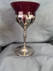 6 Piece Set Farber Bros. Krome Kraft Cordial Glasses