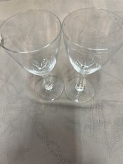 2 LENOX CRYSTAL SENTIMENT 7″ WATER GOBLETS