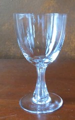 Tiffin Franciscan Beaumont #17624 Air Bubble Stem 5” Wine Goblet(s)