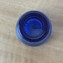 HAZEL ATLAS COBALT BLUE VERTICAL RIB SHOT GLASS SET OF 6