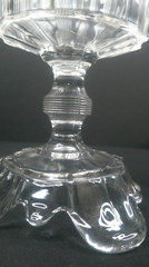 Adams & Company, EAPG Goblet, Clear Ribbon, # 300, USA, Clear, c 1882, VgCd