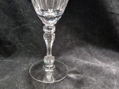 3 Tiffin Simplicity Wine glass(es) vertical cuts knob in stem vertical cuts
