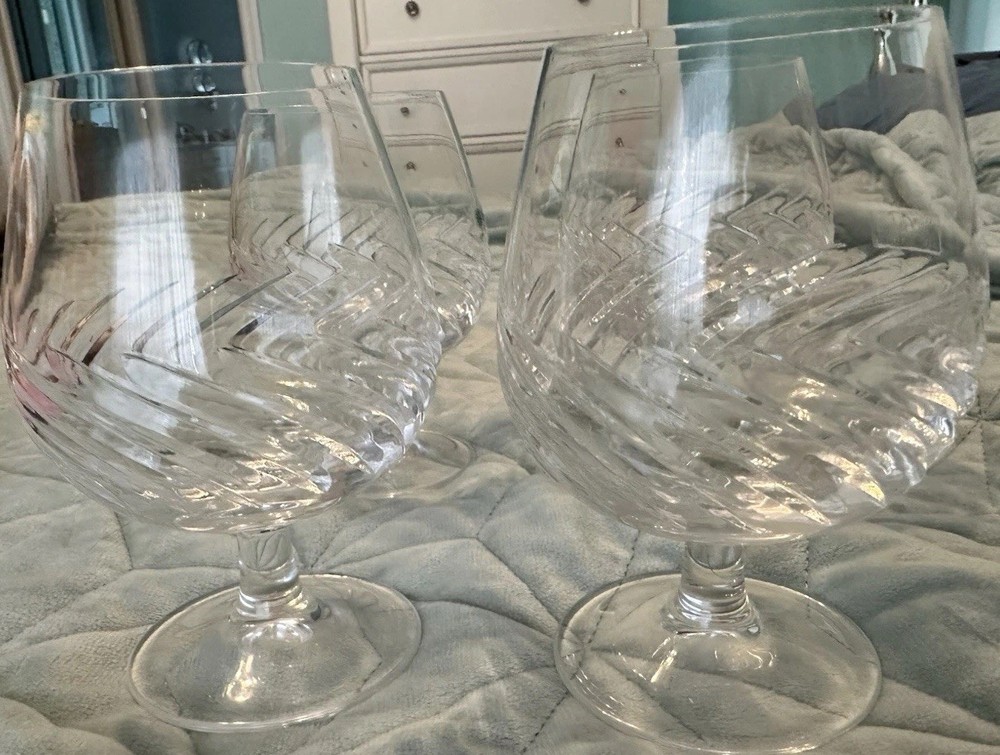 GALWAY IRISH CYRSTAL BRANDY GLASSES Brandy Sniffer SET OF 4 5”