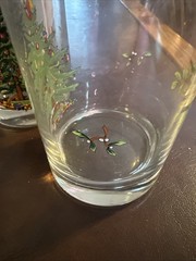 Spode Christmas Tree Double Old-Fashioned Glasses Set Of 4 USED