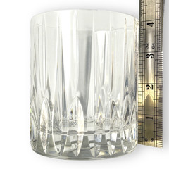 Oscar de la Renta Couture Double Old Fashioned Glass Whiskey Cocktail 4in