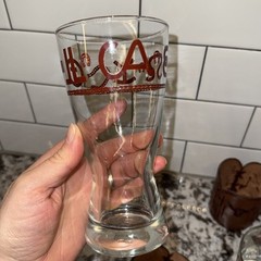 Libbey Bamco Western Glass Tooled Leather Sleeve Whiskey Pilsner Longhorn Steer