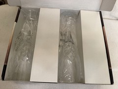 Godinger Dublin Crystal Champagne Flutes Set of 4 Shannon Crystal Glass New Box