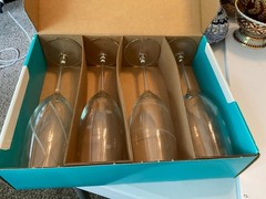 4 Pc Luminarc Soho Fluted Champagne Mix Set Clear Cut Etch Cristal D’Arques NIB