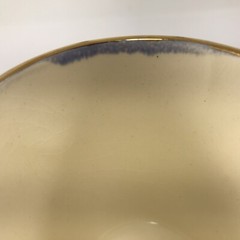 Holland Mold Blue Ceramic Cups Gold Trim and Polka Dots (6) 3.25″ H Hobby Piece